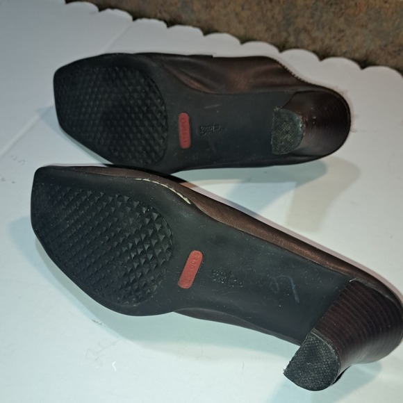 Darling Aerosoles Mules/Slip on Boot Shoes deep chocolate Stacked Heel 8 - Picture 3 of 7